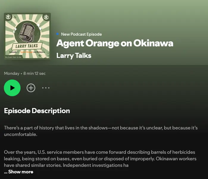 Larry-Talks-Agent-Orange-Okinawa